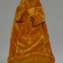 Turtleneck Sweater for Sphynx Cat Soft Coral Fleece Cat Clothes Thick Winter Warm Outfit Coat for Hairless Cats and Small Dogs Apparel with Sleeves (Orange, M (5-7 lbs))