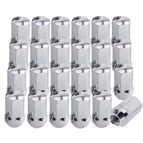 Set of 24 M14x1.5 Lug Nuts Comptible with Replacing Silverado Tahoe Suburban Tahoe Sururban Escalade Xt6 Xt5, 7/ 8 Hex 1.77-Inch OEM Factory Style Large Acorn Socket Lug Nuts