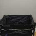 ROSONG Collapsible Wagon Cart with Wheels Foldable - Folding Utility Heavy Duty Wagons Carts for Grocery Sports Garden Shopping Camping Wheelbarrows (Black, 120L)