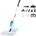 Steam Mop, 10 in 1 MultiPurpose Powerful Steam Detachable Floor Steamer for Hardwood/Tile/Wall All Floors Cleaning with 11 Accessories for Whole Home Use