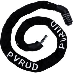 Bike Chain Lock, 5 Digit Combination Heavy Duty Anti Theft 3.5Ft Bicycle Chain Lock,6mm Thick High Hardness keyless Bike Lock for Bike,Scooter,Motorcycle,Door, Gate