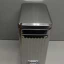 Small Trash Can with Lid Soft Close-10L/2.6 Gal Stainless Steel Outdoor Dog Poop Garbage Can-Metal Waste Bins with Pedal for Bathroom Bedroom Office-Silver