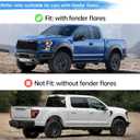 4PCS Mud Flaps Splash Guards Compatible with 2015-2020 Ford F-150 with Factory Fender Flares, Front and Rear, Black