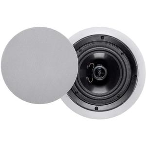 Monoprice 2-Way Polypropylene Ceiling Speakers - 6.5 Inch, Pair, With Paintable Grille - Aria Series