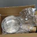 6 Cup Double Boiler Pot Set  1.5 Quart Stainless-Steel Saucepan 2-in-1 with Vented Glass Lid  Kitchen Cookware with Measurements by Classic Cuisine