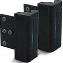 Dwell+Good Door Locks (2-Pack) - Easy To Install Aluminum Home Security Door Locks for Front Door - Child Proof Door Lock for Kids Safety - Withstand 800 lb of Force & Tamper Proof Top Door Lock Latch (Black)