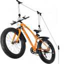 Wallmaster Ceiling Bike Mount Hanger, Bike Ceiling Lift Hoist, Bike Pulley System for Garage, Indoor Bicycle Hooks, 1 pack