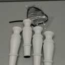 White Furniture Legs 8 Inch Set of 4 Unfinished Replacement Parts for Couch Sofa Chair Ottoman Cabinet