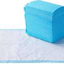 Basics Heavy Duty Dog and Puppy Pee Pads, LeakProof 5Layer Ultra Absorbent, QuickDry Surface for Potty Training and Housebreaking, Regular Size, 24x23", Blue & White, 80 Count