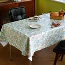 Rectangle Table Cloth,100% Waterproof Tablecloth Oil Proof Spill Proof Vinyl Table Cloth, Wipe Clean Plastic Table Cover for Dining, Camping, Indoor and Outdoor 54" x 78",Mulberry