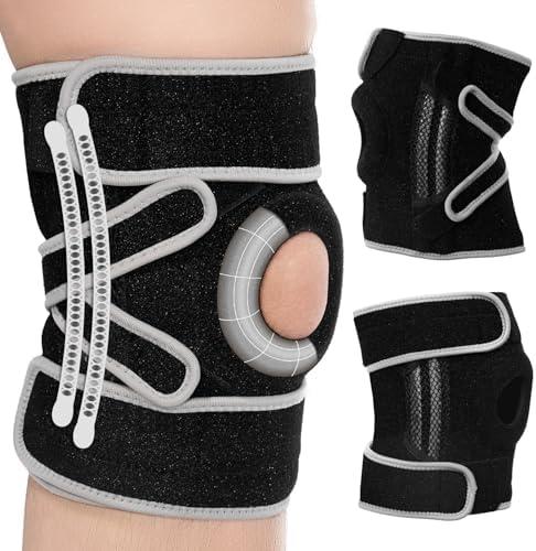POWERLIX Adjustable Compression Knee Brace for Men & Women, featuring Stabilizers & Patella Support, Optimal Recovery for Knee Pain, Medical Knee Sleeve for Arthritis, Weightlifting, Dance, Running L