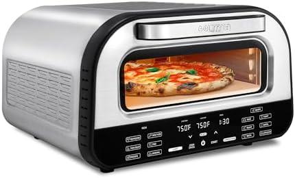 Amazon.com: Gourmia Indoor Pizza Oven Air Fryer Toaster  1800W Countertop Multi-Cooker with Pizza Stone, Digital Controls & 6 Presets, Stainless Steel : Home & Kitchen