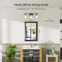Briivue 20x30 Inch Black Bathroom Mirror for Wall, Thick Metal Framed Rectangle Mirrors for Over Sink, Bedroom, Living Room, Entryway, Anti-Rust, HD Tempered Glass