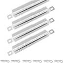 Hisencn 4 Pack 304 Stainless Steel Carryover Tubes - Universal Gas Grill Crossover Tube Replacement for Charbroil, Nexgrill 5-Burner & Most 4-5 Burner Grills