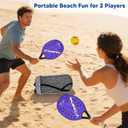 Colaxi 2X Beach Tennis Rackets Beach Tennis Paddles Nonslip Grip Beach Tennis Racquet with Storage Bag for Park Playground Courtyard, 28cmx23.5cm