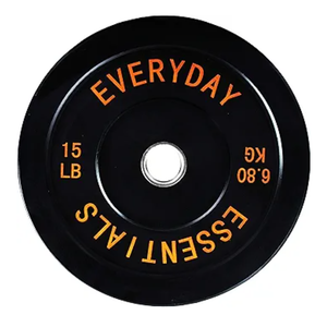 Fitvids 2-Inch Olympic Bumper Plates, Perfect Weight Plates for Weightlifting and Strength Training, 15 LB