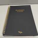 Budget Planner - Monthly Budget Book with Expense Tracker Notebook, Undated Bill Organizer & Finance Planner to Take Control of Your Money, 2025-2026 Account Book to Manage Your Finances-Black