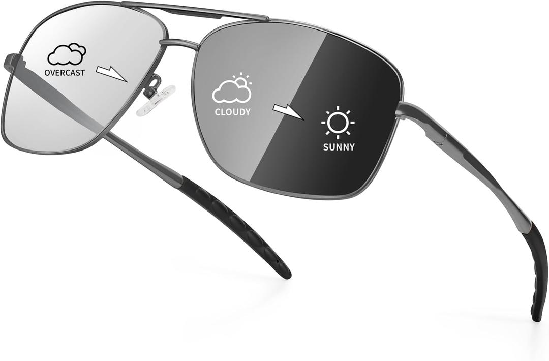 Aviator Sunglasses for Womens Men UV Protection Polarized Pilot Style Durable Metal Frame with Spring Hinges