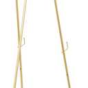 Deco 79 Metal Scroll Display Easel 3 Tier Floor Standing Easel, Display Stand 21" x 21" x 63", Gold, LARGE SIZE