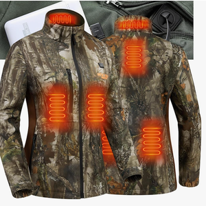 NEW VIEW Women Heated Jacket with 10000mAh Battery Pack,Electric Heated Coat Rechargeable for Winter Outdoors,Hunting,Fishing M