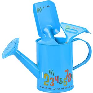 Sungmor Small Watering Can Set Cute Little Gardener Kit | Package Includes 3PC Blue Number Watering Can & Trowel & Rake Gardening Hand Tools | Perfect for Garden,Yard or Beach Sungmor Small Watering Can Set Cute Little Gardener Kit | Package Includes 3PC Blue Number Watering Can & Trowel & Rake Gardening Hand Tools | Perfect for Garden,Yard or Beach