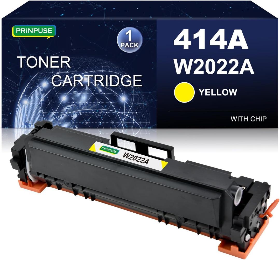 414A Yellow Toner Cartridge Compatible for HP 414A 414X W2022A W2022X for HP Color LaserJet Pro M454dn M454dw MFP M479dw M479fdn M479fdw
