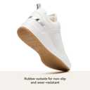 Cestfini High Heel Wedge Sneakers for Women Dressy Hidden Wedge Tennis Shoes Lightweight Fashion Heeled Sneakers Lace Up Women White PGYDX06W-174-RT-ALLWHITE-6.5