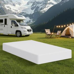 MLILY RV King Mattress in a Box, 10 inch Mattresses for RVs, Campers & Trailers, Green Tea Memory Foam Mattress for Cool Sleep & Pressure Relief, Medium, 72" x 80"