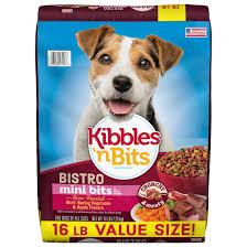 Kibbles ‘n Bits Bistro Mini Bits Small Breed Dry Dog Food, Oven Roasted Beef, Spring Vegetable and Apple Flavors for Adult Dogs, 3.5 lb. Bag (Pack of 4) EXP. 02/22/2026
