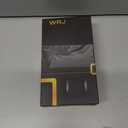 4 x WRJ Case for iPhone 15 Pro Max with Screen Protector, [Compatible with MagSafe][Full Camera Protection] Anti-Fingerprints Slim Translucent Matte Shockproof Phone Cover for Women Men-Black