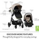 Evenflo Pivot NXT Travel System with LiteMax NXT Preemie and Infant Car Seat