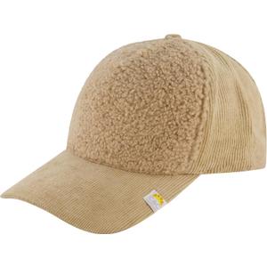Concept One Womens C & C California Baseball Cap, Corduroy and Sherpa Baseball Hat with Curved Brim (Beige)