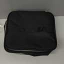 Nail Polish Organizer Case Double-Layer Nail Supplies Organizer Bag Holds 30 Bottles & Nail Lamp, Professional Nail Kit Storage Carrying Case (Black)