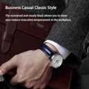 Quick Release Genuine Leather Deployment Watch Band Italian Alligator Grain Embossed Calfskin Leather 14mm to 24mm Luxury Business Casual Universal Replacement Strap Men Women