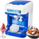 VEVOR Commercial Ice Shaver Crusher,286lbs Per Hour Electric Snow Cone Maker with 2L Ice Cube Box, 250W 1500RPM Tabletop Shaved Ice Machine for Parties Events Snack Bar, Home and Commercial Use (Blue)
