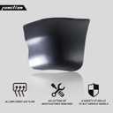 Black Freightliner Columbia Corner Cover Replacement Bumpers - Pair Set for 2002-2011 Semi Trucks - Driver Left Side LHD, Passenger Right Side RHD
