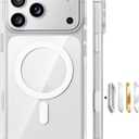 TORRAS Stronger Magnetic & Shockproof for iPhone 17 Pro Max Case, Fit for MagSafe, MilGrade Drop Protection, Camera Control, DIY Button, Slim for iPhone 17 Pro Max Phone Case Translucent Deep Blue