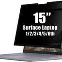 FILMEXT Privacy Screen Protector for Microsoft Surface Laptop 3/4/5th Gen 15 inch Model 1952 1953 1978 1979 1873 1872, Full Removable Surface Laptop Privacy Screen 15" Anti-Spy Anti-Glare Blue Light Filter