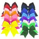 15-Pcs 4.3-Inch Cheer Bows, Bows for Girls, Girls Hair Bow With Alligator Clips, Grosgrain Ribbon Bow, Stylish Hair Accessories for Little Girl, Teens, and Cheerleaders