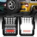 SPL DOT Approved LED Tail Lights with 30W Brighter Reverse Light Compatible with Jeep Wrangler JK JKU 2007-2018, EMC Build-in, Plug & Play, 2 PCS