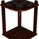 ISZY Billiards Pool Stick Holder - Cue Rack Only - Wood Stand Holds 8/10 Billiard Sticks, a Full Set of Balls & Includes 4 Score Counters - Pool Accessories (Mahogany-Hold10 Sticks)