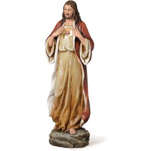 Joseph's Studio by Roman, 13.75" H Sacred Heart of Jesus Figure, Religious Gifts, Home Decor