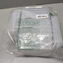 ECR4Kids Letter Size Tray with Lid, Storage Bin, Clear, 10-Piece