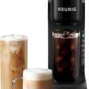 Keurig K-Caf Barista Bar Single Serve Coffee Maker, with 3 Brew Sizes, Hot and Cold Brew Capabilities, 2oz Coffee Shot Button, Black