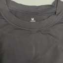 YEOREO Women Basic Mock Neck Workout Crop Top Sleeveless Double Lined Tank Tee Slim Fitted Ruched Going Out Camisole GREY Medium