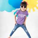 Birthday Girl Shirt Outfit Year Old Kids for Toddler 1st 2nd 3rd 4th 5th 6th 7th (Purple)