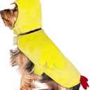 cyeollo Dog Chicken Costume Dog Easter Thanksgiving Outfit Pet Funny Halloween Costumes Cosplay Holiday Cute Clothes for Small Medium Dogs, Yellow Chicken XL