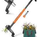 Stand Up Weed Puller Tool with Adjustable Long Handle and 50L Garden Bag
36″-46″ Adjustable Handle | Heavy Duty 4-Claw Stainless Steel | Automatic Rebound Design | Weed Remover Tool for Deep Roots