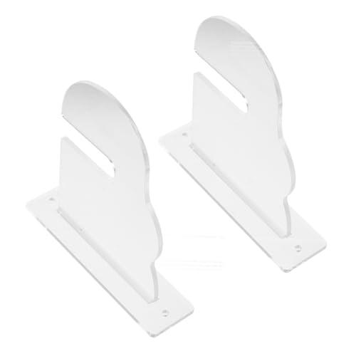 4 Pcs Acrylic Skateboard Wall Mount Rack Horizontal Holder for Skateboard and Snowboard Storage Space Saving Display for Home and Garage Decor, Wooden Rack