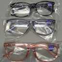 CCVOO Mix & Match Reading Glasses for Women - Lightweight, Comfortable Fit, Clear Vision - Blue Light Blocking (+1,75)